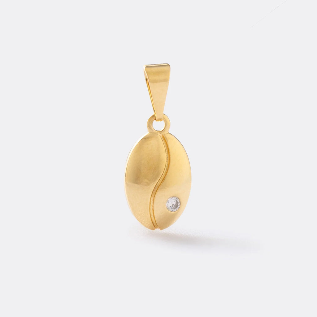 Dije Grano de Cafe Cristal