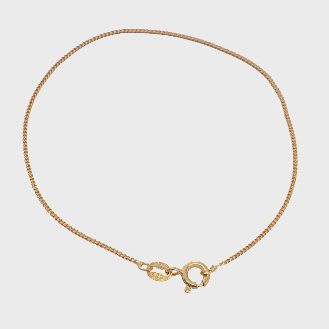 Pulsera Cubanita IT 1 mm 19 Cms