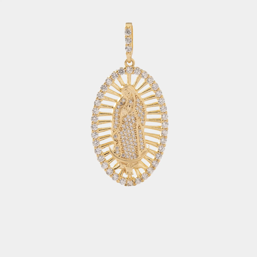Dije Virgen Guadalupe Swarovski