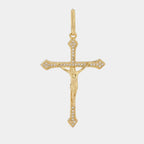 Dije Cruz Cristo Circonias 4 Cms