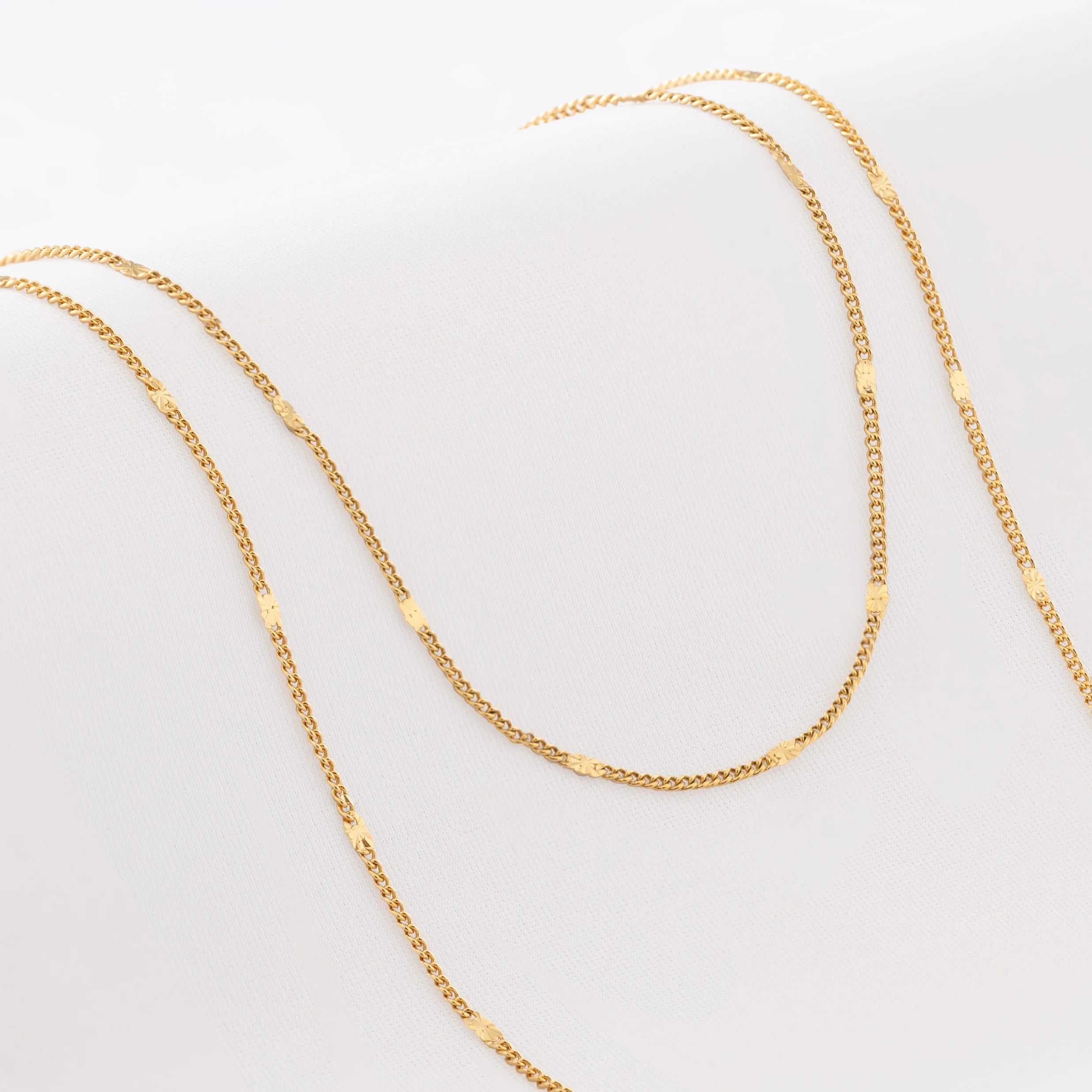 Cadena Cubana Con Destellos 60 Cm