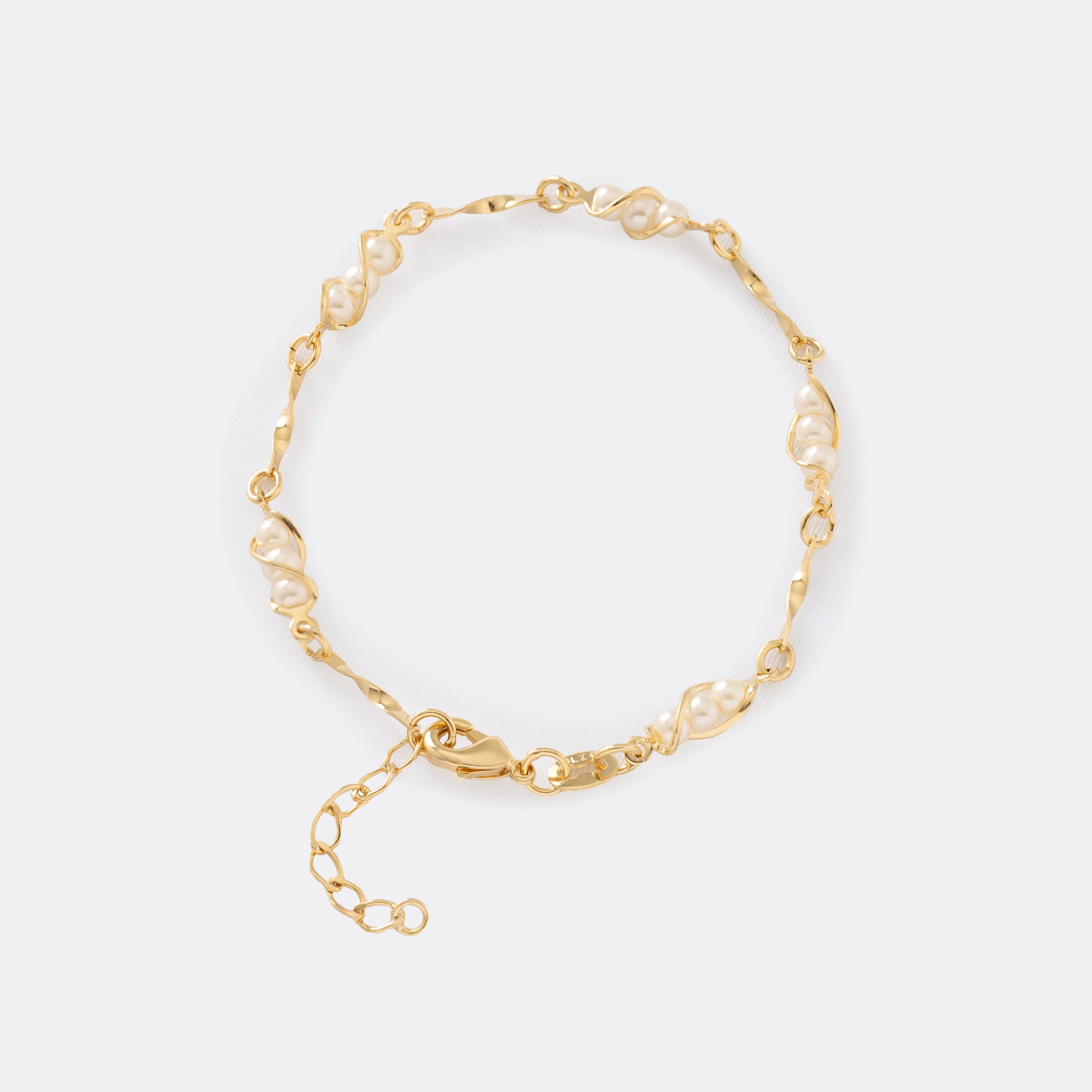 Pulsera Perla 16 Cms + Extensor