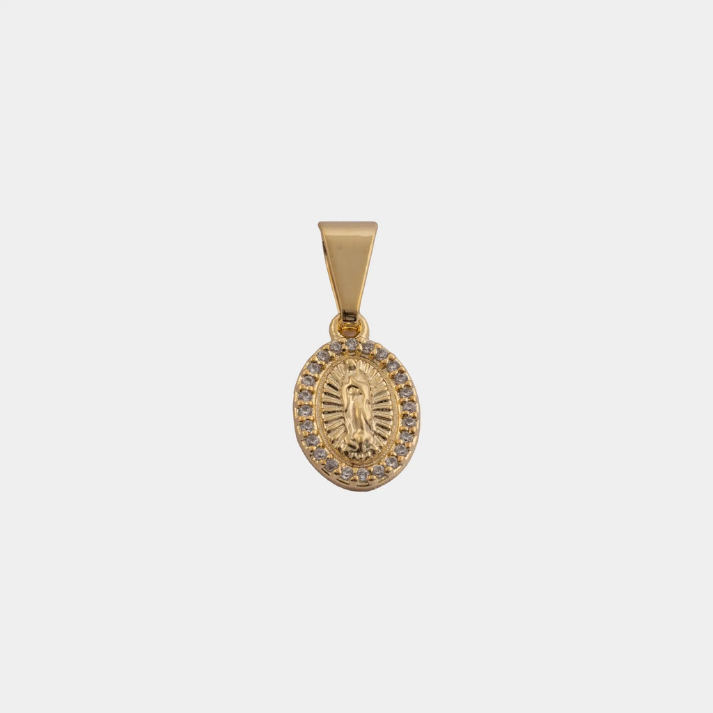 Dije Guadalupe Circonias 1.5 Cms