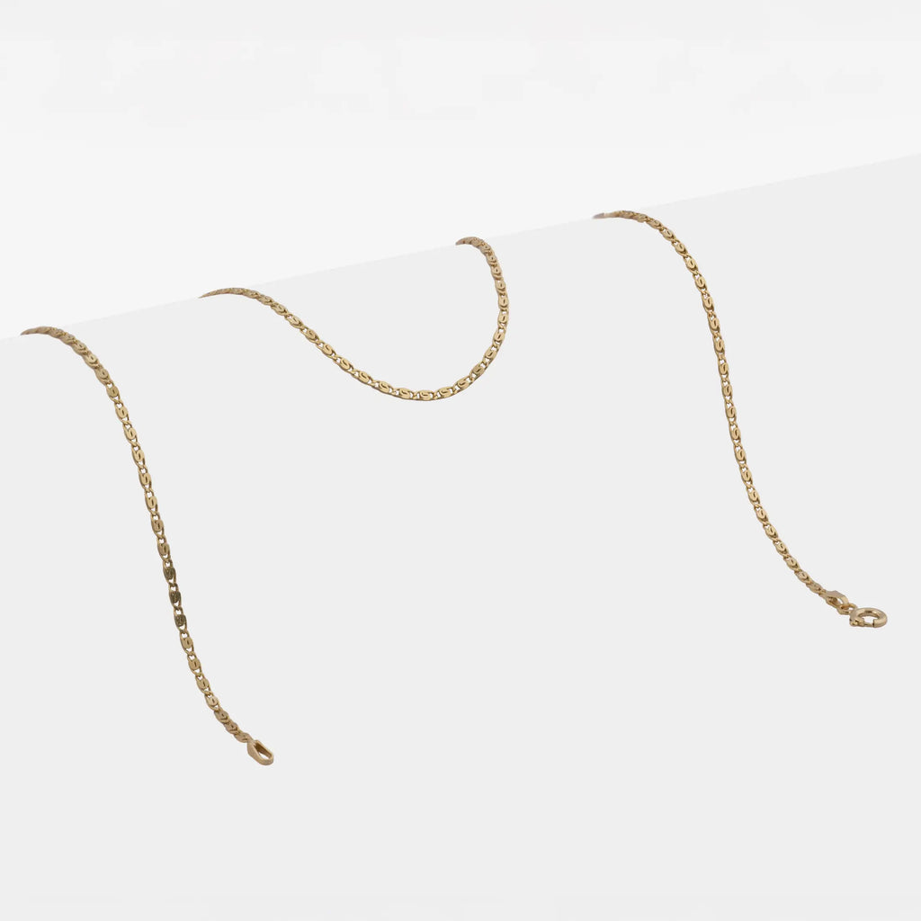 Cadena Caracol Plana 1.80 mm 45 Cms