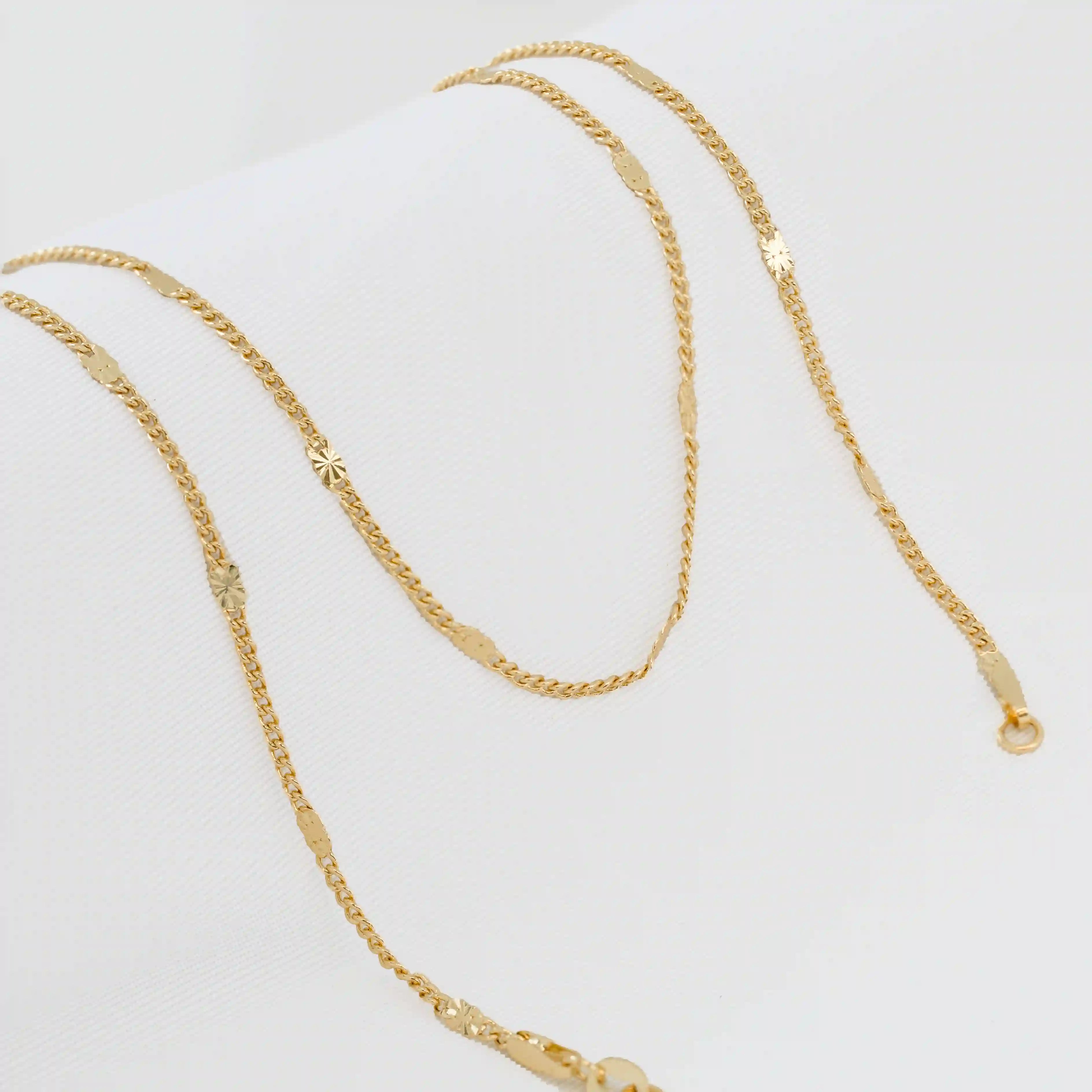 Cadena Cubana con Destellos Punteras 45 Cms