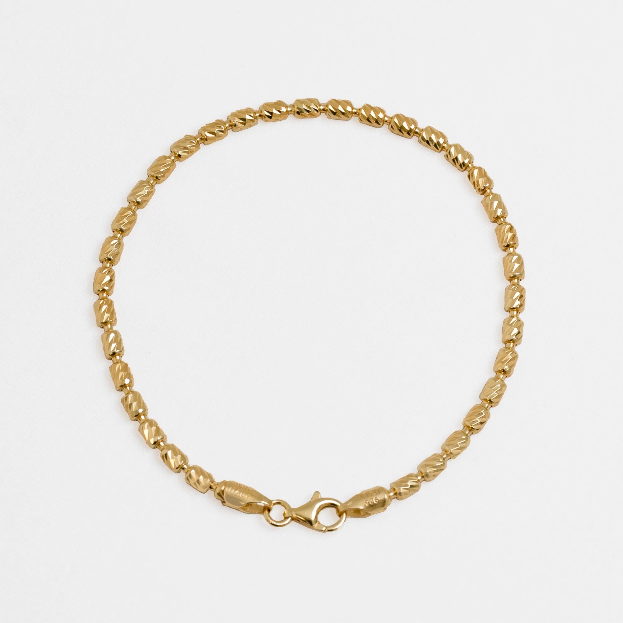 Pulsera Barril italy 3 mm 19.5 Cms