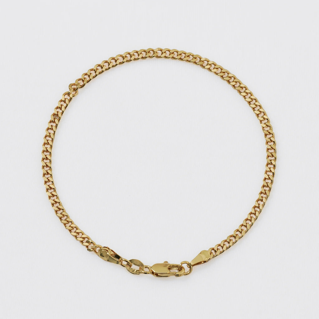 Pulsera Cubana Plana  20 Cms