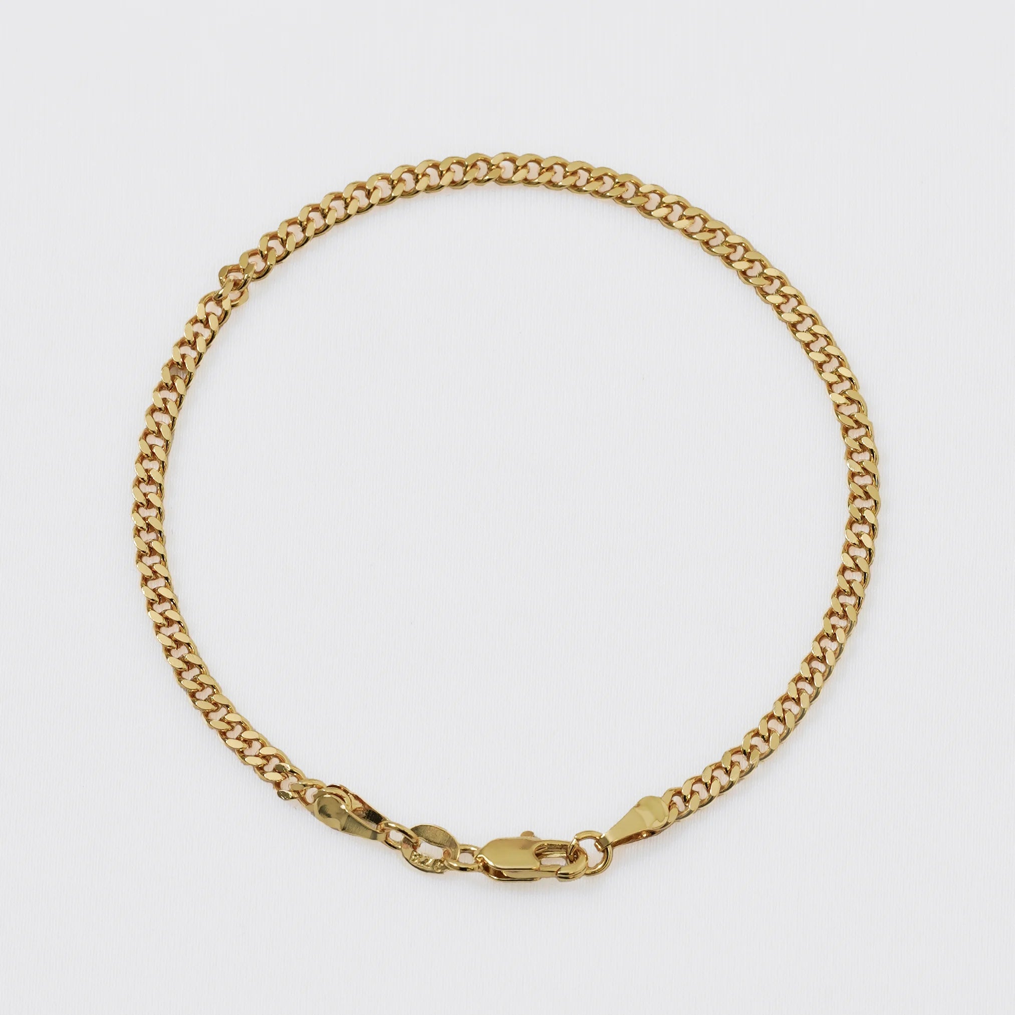 Pulsera Cubana Plana  20 Cms