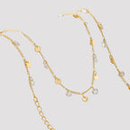 Cadena Cubana circonias- 45 cm-extensor