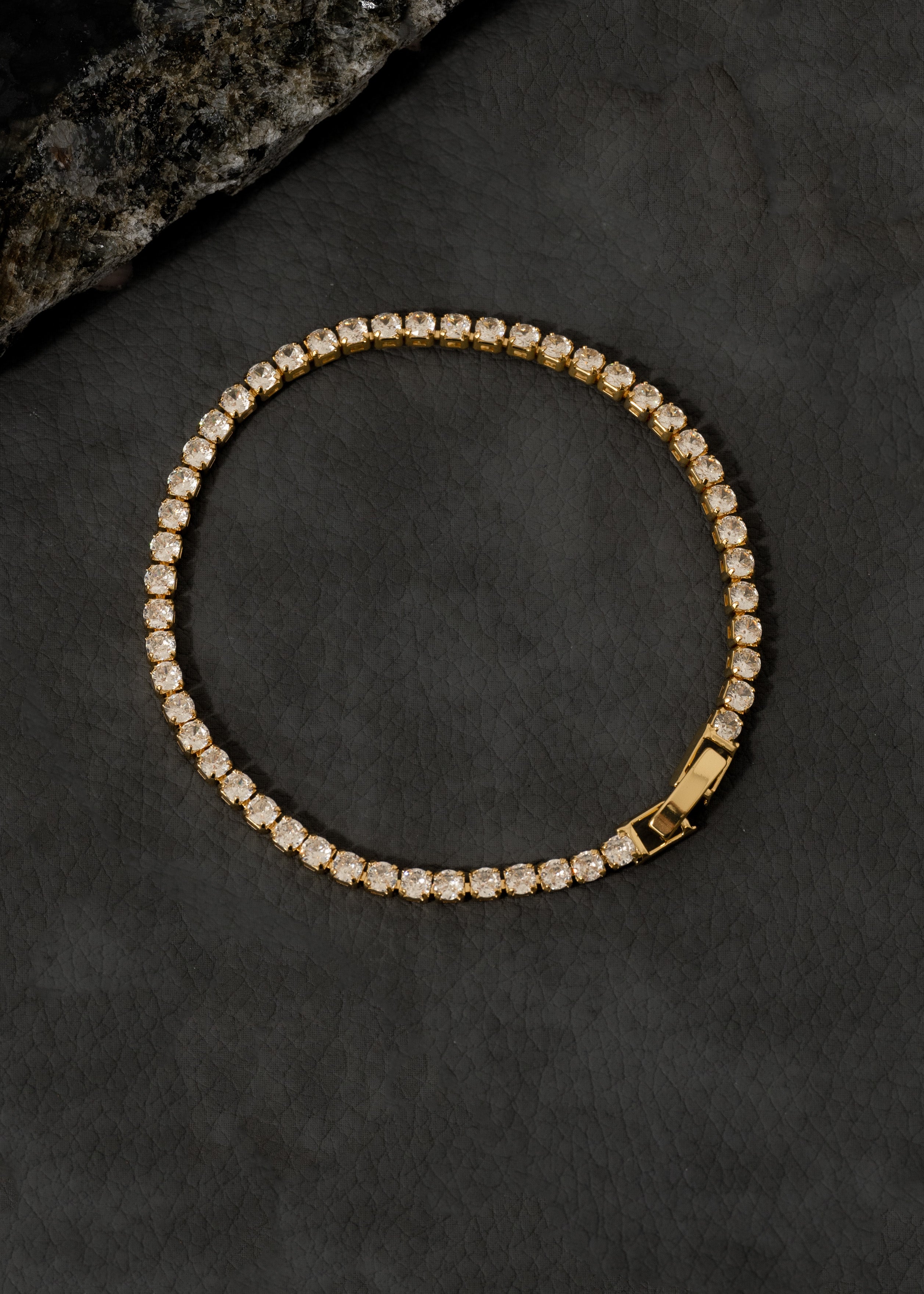 Pulsera Circonias Cristal 20 Cms