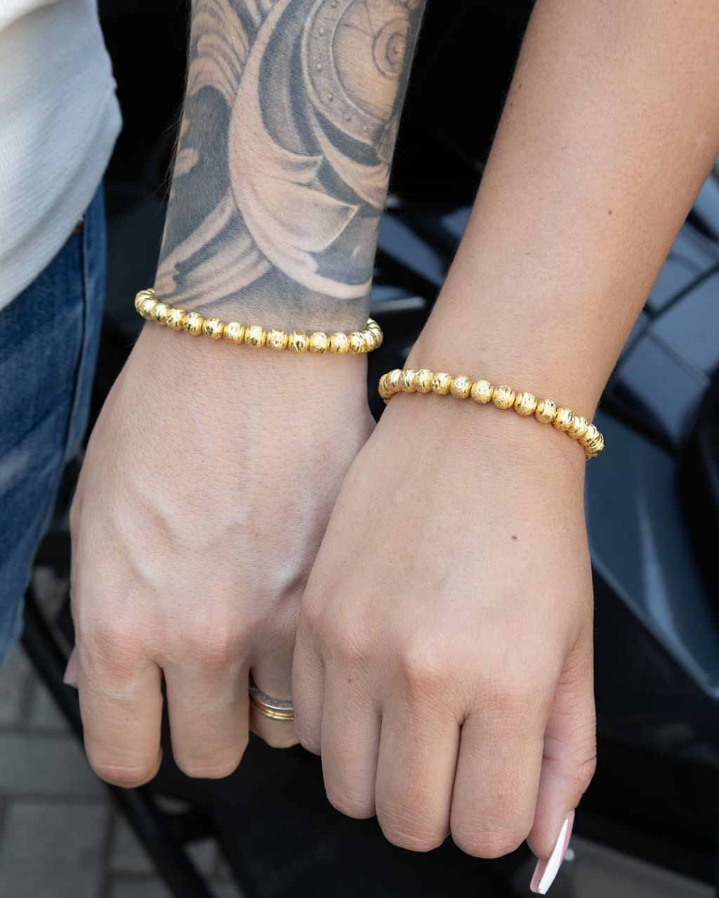 Pulsera BTS Balin 6mm Diamantado Full Balines