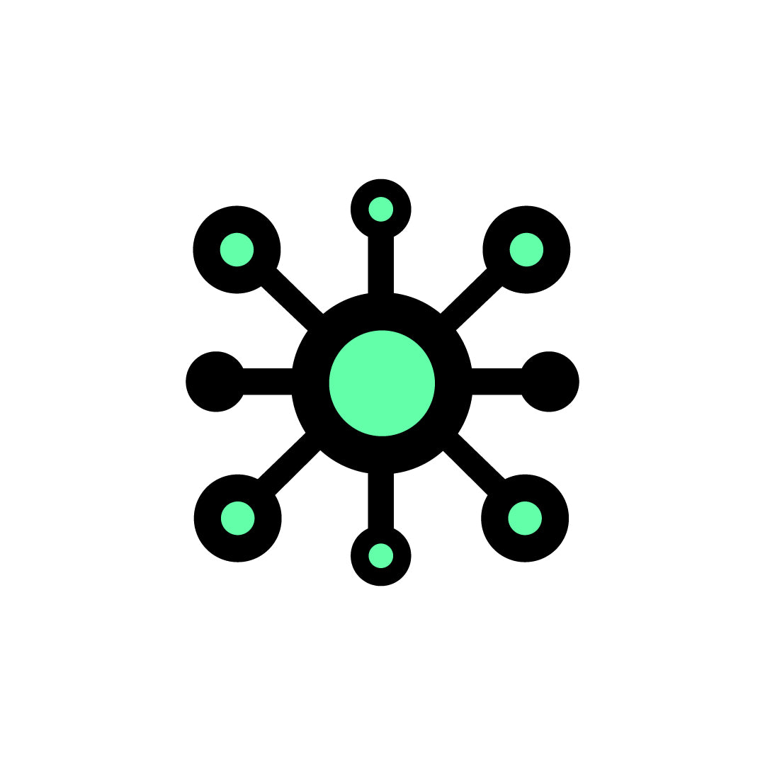 Gargantilla Estrella Verde 45 cm