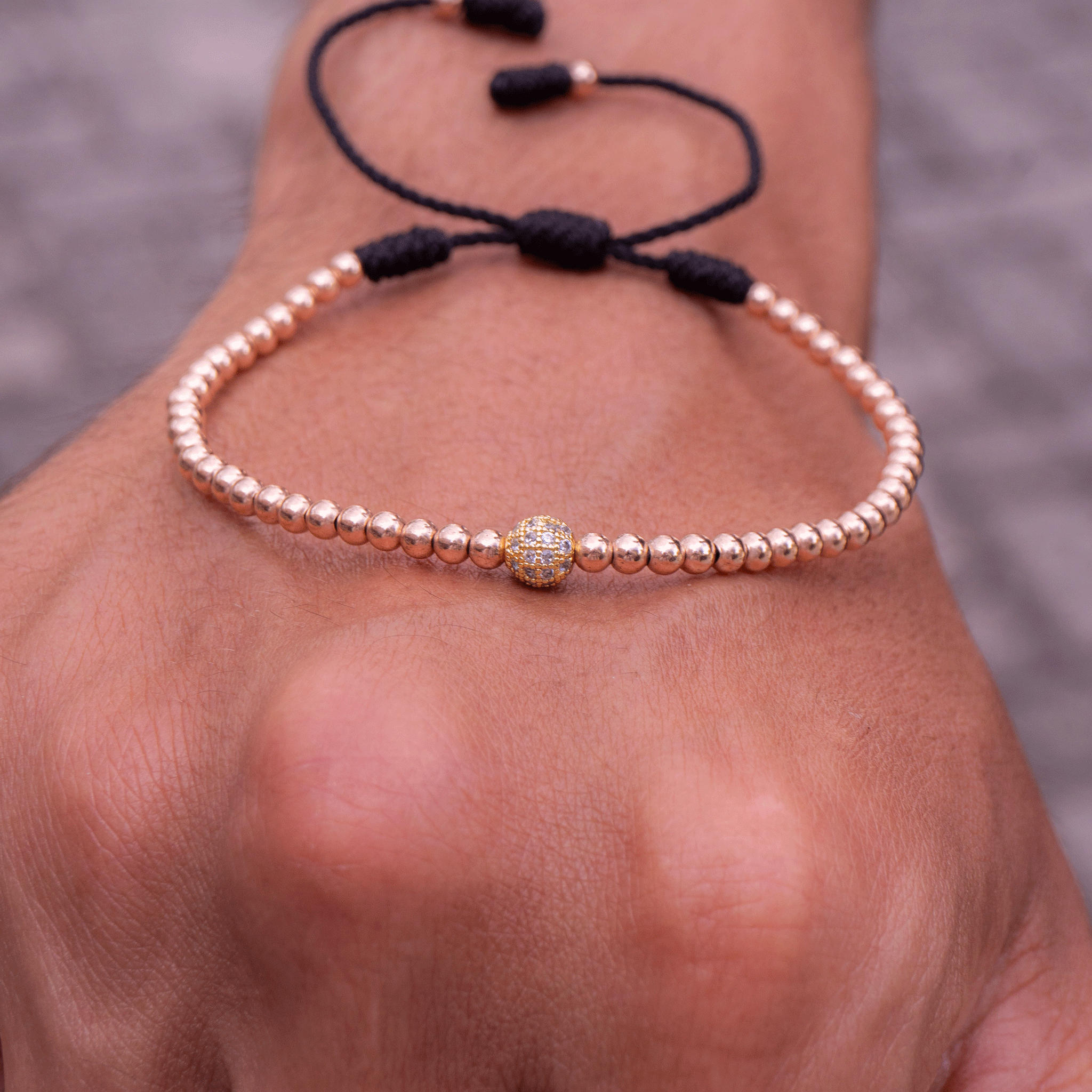 JOYA ROSE GOLD BALIN 3MM Y HERRAJE